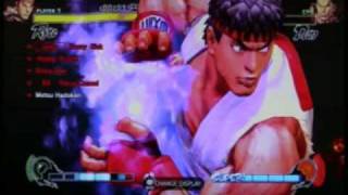 Street Fighter 4 Hard Ryu Combos [upl. by Germin]