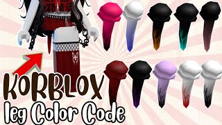 NEW KORBLOX COLOR LEG CODES FOR BERRY AVENUE BLOXBURG amp ALL ROBLOX CODES [upl. by Yaron]