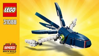 LEGO Squid 31088 from Creator 3in1 Deep Sea Creatures  Building Instructions SPEEDBrickBuild [upl. by Nylzor]