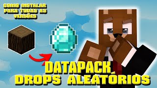 DATAPACK QUE DEIXA TODOS OS DROPS ALEATÓRIOS  Mincraft 1165 [upl. by Gerlac]