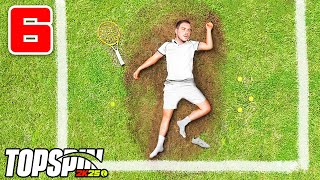 TOPSPIN 2K25 CARRIERA 6  SONO M0RT0 in CAMPO a WIMBLEDON [upl. by Nireil]