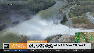 DWR conducting water releases at Oroville Dam [upl. by Morgen]