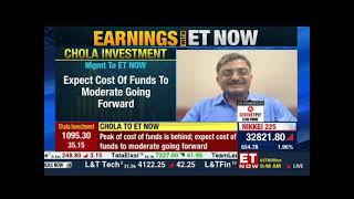 ET Now  Earnings With ET Now  02 Aug 2023  Mr D Arul Selvan President amp CFO Cholamandalam [upl. by Neelram749]