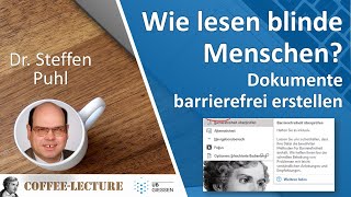 Wie lesen blinde Menschen Dokumente barrierefrei erstellen [upl. by Sellma]