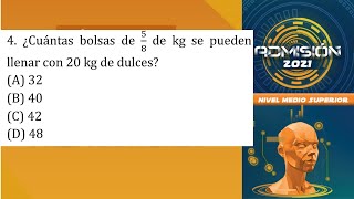 Ejercicio 4 ¿Cuántas bolsas de 58 de kg se pueden llenar con 20 kg de dulces [upl. by Marleen]