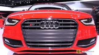 2015 Audi S4  Exterior and Interior Walkaround  2015 Detroit Auto Show [upl. by Ahsotal]