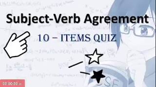 Exercises on Subject Verb Agreement [upl. by Atiuqel]