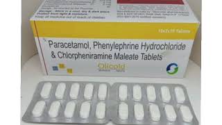 Olicold Tablets Paracetamol Phenylephrine Hydrochloride amp Chlorpheniramine Maleate Tablets [upl. by Stoneham906]