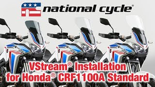 VStream® Windscreen Installation for 202022 Honda® CRF1100A Africa Twin Standard Models [upl. by Assirehs]