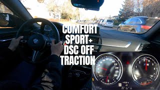 BMW M2 Driving Modes DSC off Sport Traction [upl. by Lemuela938]