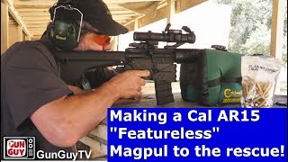 Building a California featureless AR15  Magpul to the rescue [upl. by Nivets]