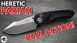 Heretic Pariah Dual Action Side Opening Automatic Folding Knife  Overview and Review [upl. by Adnilab393]