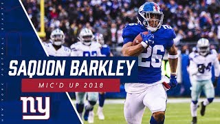 Saquon Barkley 2018 season micd up  New York Giants [upl. by Shiau]