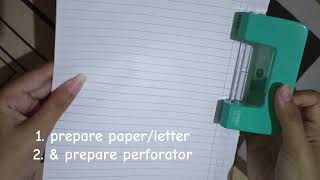 tutorial use perforator [upl. by Bartlett]