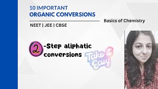 10 important 2 step aliphatic conversions  organic chemistry class 12  chemistry ncert class 12 [upl. by Ramey]