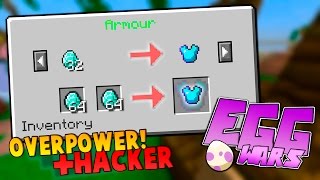 ¡INVENCIBLE La MEJOR ARMADURA de EGGWARS y ¡TROLL HACKER  EGGWARS Minecraft [upl. by Morris]