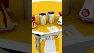 McDonald’s crée une boîte qui se transforme en table [upl. by Ahsaf]