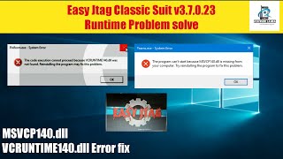 Easy Jtag Release v37023 VCRUNTIME140dll  MSVCP140dll Error Fix  Ashwani Lamba [upl. by Carla]