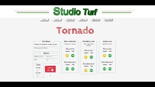 Logiciel Tornado 100 en ligne sur Studio Turf  Courses hippiques PMU tutoriel vidéo [upl. by Trixy]