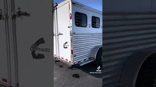 Horse trailer with 22x14 wide wheels and tires [upl. by Hennahane]