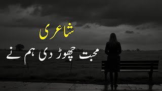 Muhabbat chor di hum ne  Adnans Poetry  Urdu Poetry [upl. by Haddad]