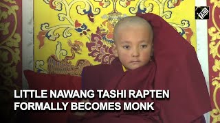 HP Nawang Tashi Rapten formally becomes monk joins Dorjidak monastery [upl. by Olracnaig]