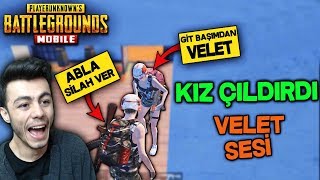 KIZDAN ZORLA SİLAH ALMAYA ÇALIŞTIM KAVGA ETTİK  VELET SESİ TROLL PUBG Mobile [upl. by Yevrah]