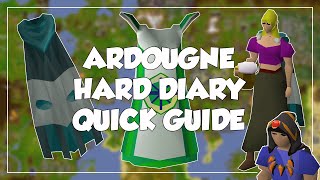 Ardougne Hard Diary Quick Guide  Old School RunescapeOSRS [upl. by Draw]