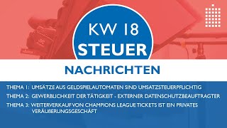 Steuernachrichten  Update 182020  Kostenlos amp schnell informiert [upl. by Ingra]