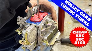 HOW TO TUNE A LOWBUCK 1850 HOLLEY 600 VACUUM SECONDARY CARB NOTSO TOP SECRET 4160 TUNING TRICKS [upl. by Nylrahc986]