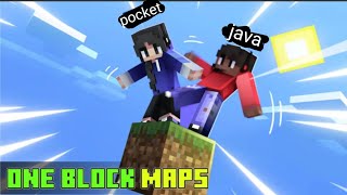 survive in one block first time play minecraft with my friends and my friends is java player [upl. by Anidan]