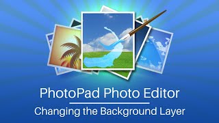 How to Change the Background Layer in Photos  PhotoPad Photo Editing Software Tutorial [upl. by Stavro]