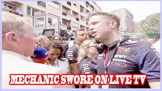 Martin Brundle had chaotic F1 grid walk at Monaco GP as mechanic swore on live TV [upl. by Abeh128]