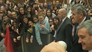 수원가톨릭소년소녀합창단  프란치스코 교황님 알현 Udienza con Papa Francesco Audience with Pope Francis in Paul VI Hall [upl. by Esma]