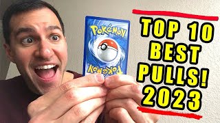 ITS HERE My Top 10 BEST Pokemon Cards Pulls 2023 [upl. by Atekehs407]