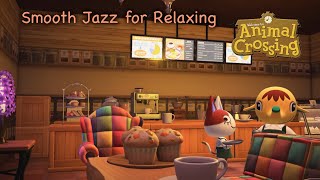 ASMR Animal Crossing Cafe  An hour of Cozy Smooth Jazz [upl. by Nilo160]