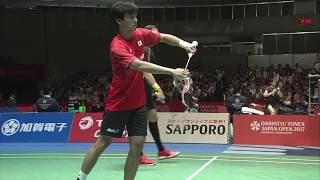 Daihatsu Yonex Open 2017  Badminton SF M2MD  InoKan vs IvaSoz [upl. by Ahsoek]