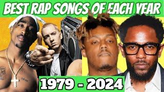 Best Rap Songs Of Each Year 1979  2024 [upl. by Nesnaj]