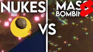 Nukes vs Mass Bombing  Roblox Rise of Nations Short [upl. by Loring]