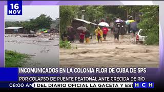 ¡Desastre Río Bermejo arrancó «de patilla» el único puente en Flor de Cuba SPS [upl. by Silsby]