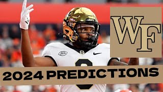 Wake Forest Football 2024 Predictions [upl. by Lunetta]