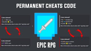 EPIC Rpg Discord Bot Cheats Code  Permanent  Working [upl. by Crystal]