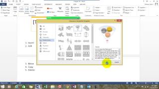 Insert SmartArt in MS Word Hindi [upl. by Gusti]