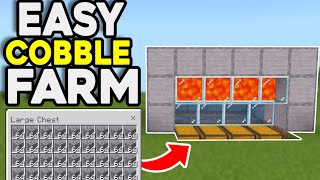 How To Make a Cobblestone Farm For Minecraft Bedrock 121 [upl. by Hares247]