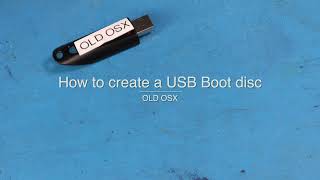 Ho to create a Legacy Boot Mac OS USB Memory Stick [upl. by Yejus]