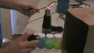 TJs Tackle  Powder Painting a spoon with a Powder Spray Gun [upl. by Sheffield252]