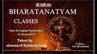 IBharatanatyam classes Kalakshetra style dance kalakshetra bharanatyam newyoutuber [upl. by Nednerb]