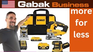 DEWALT 3 TOOL COMBO Kit DCS334B 20V Max XR Cordless Jigsaw DCW600B 20V Max [upl. by Mackenie215]