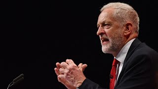 Boos as Corbyn mentions Daily Mail in conference speech [upl. by Byler315]