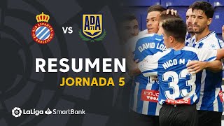 Resumen de RCD Espanyol vs AD Alcorcón 10 [upl. by Lirva44]